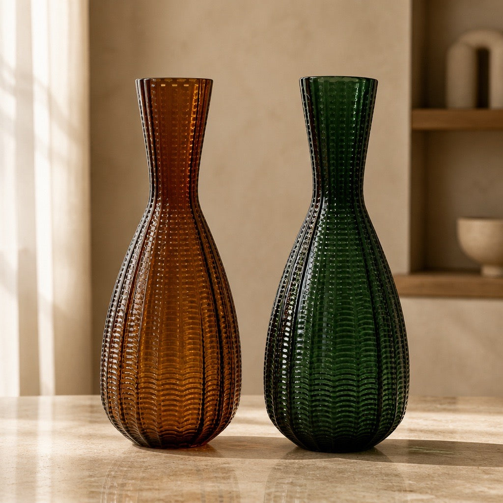 Skittle Vase 30.5 cm Amber
