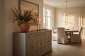 Delphine Collection 6 Door 3 Drawer Large Dresser Base - styled in elegant dining room